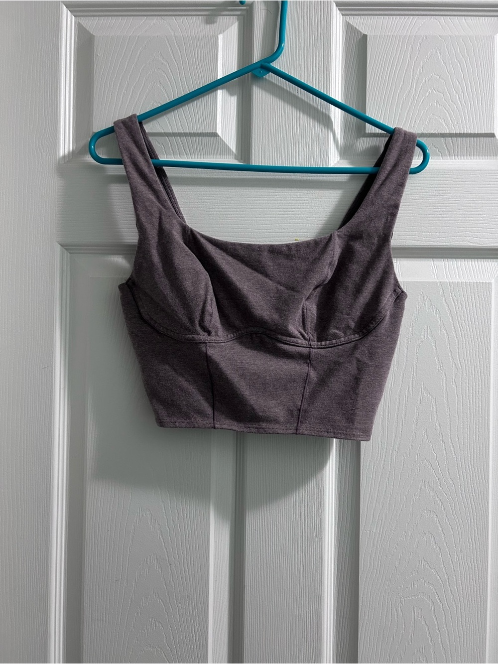 PINK Victoria's Secret Mauve and Black Crop Sports Bra (2pcs)